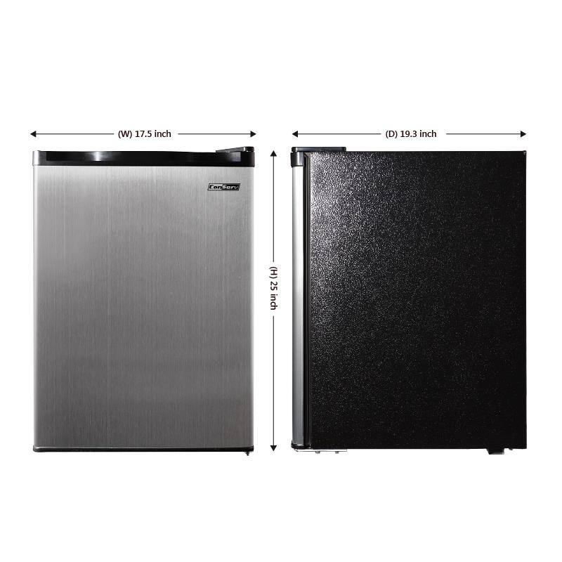 Compact Stainless Steel 2.6 cu.ft. RV Refrigerator