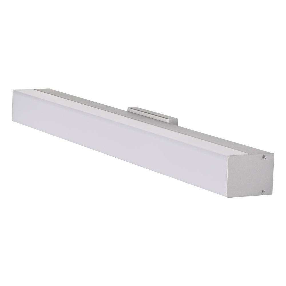 Sleek Procyon 24" Silver Dimmable LED Bathroom Vanity Light