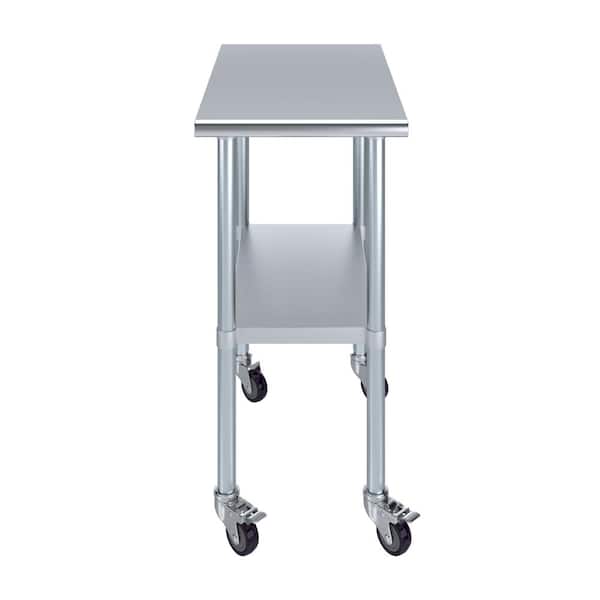 Small Utility Table On Wheels Multifunctional 5 Tier Storage Trolley