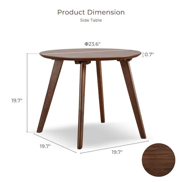 Furniture of America Creekside 2-Piece Mid Century Walnut