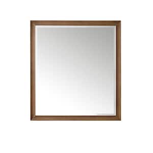 Glenbrook 36.0 in. W x 40.0 in. H Rectangular Framed Wall Mount Bathroom Vanity Mirror in White Wash Walnut