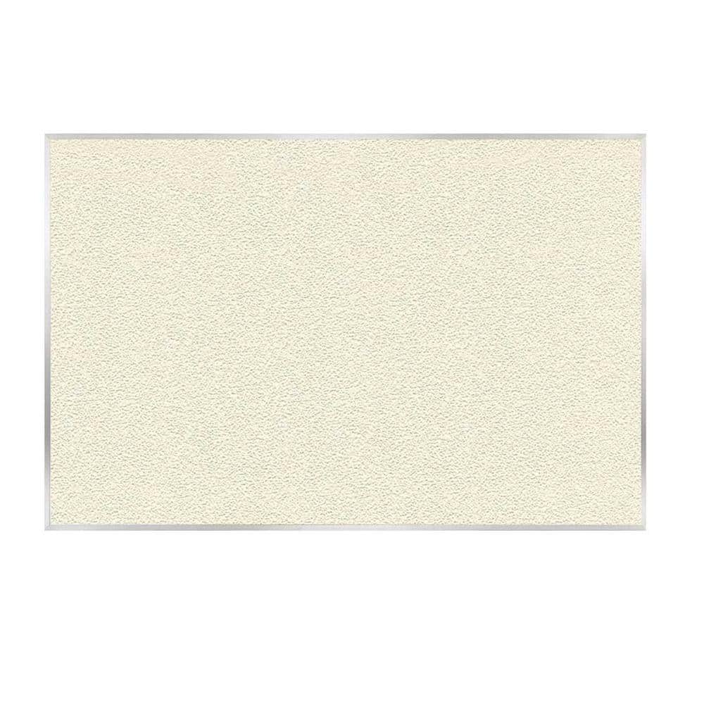 ghent Vinyl Bulletin Board, Satin Aluminum Frame, 4 ft. x 7 ft. 4 in., Ivory AV47185 The Home