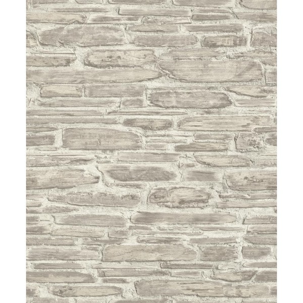 rasch Cassandre Neutral Stone Paper Strippable Roll (Covers 56.4 sq. ft.)