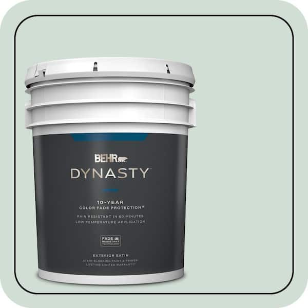 BEHR DYNASTY 5 gal. #ECC-65-1 Aruba Aqua Satin Enamel Exterior Stain-Blocking Paint & Primer