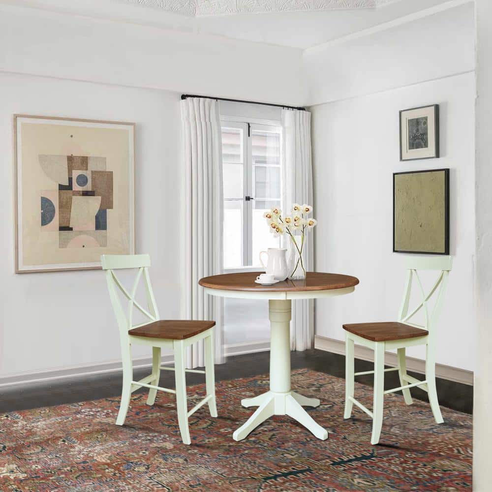 International Concepts Olivia 3-Piece 36 Round Hickory/Shell