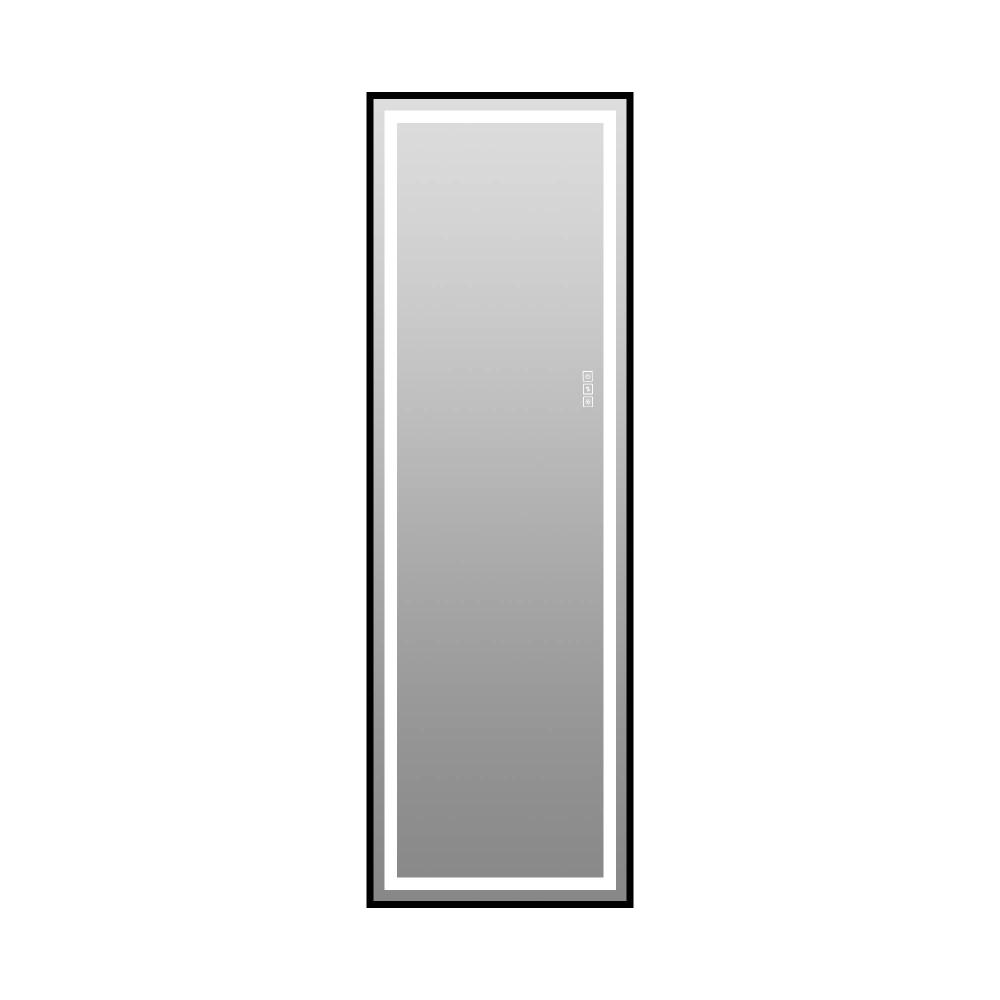 21 in. W x 65 in. H Aluminum Framed LED Full-Length Floor Mirror with 3-Color Dimming and Stand in Black price history on PriceWatchPro