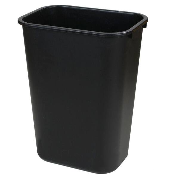 Carlisle 7 Gal. Black Trash Can (12-Pack)