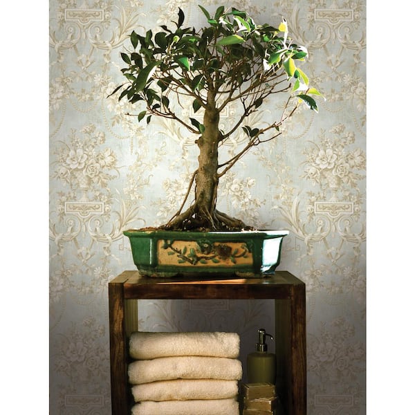 Charleston Damask Paper Strippable Roll (Covers 60.75 sq. ft.)