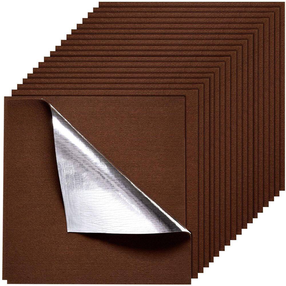 Carpet Tiles, Brown Residential 24 in. x 24 in. Adhesive Carpet Tile Square for Seamless Cover 80 sq. ft. 2025 update price history on PriceWatchPro