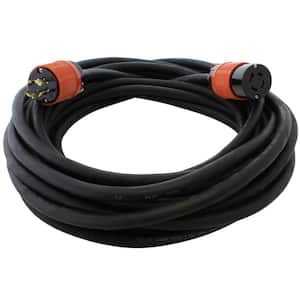 10 ft. SOOW 12/4 NEMA L15-20 20 Amp 3-Phase 250-Volt Industrial Rubber Extension Cord