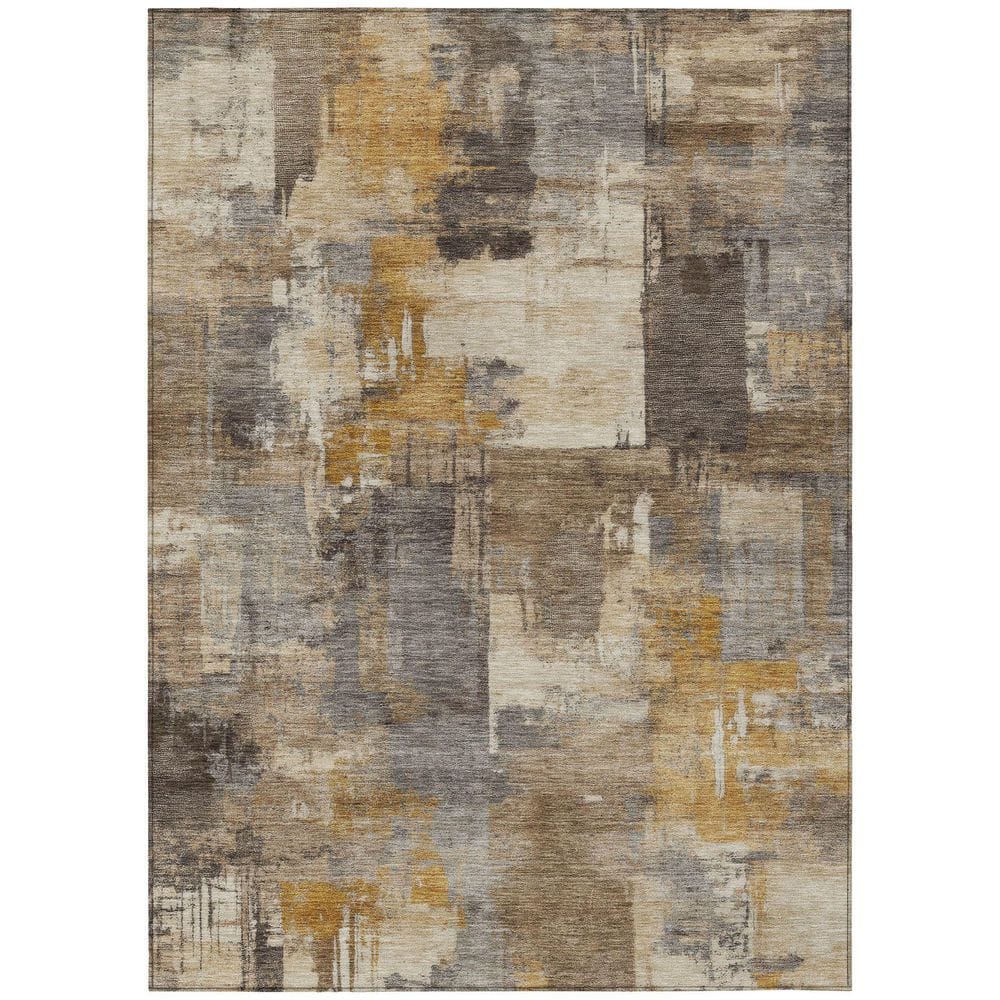 Chantille Machine Washable Indoor/Outdoor Abstract ACN2069 Brown 5 ft. x 7 ft. 6 in. Area Rug price history on PriceWatchPro