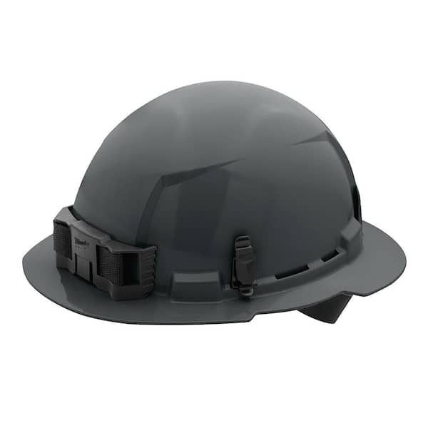 Milwaukee BOLT Gray Type 1 Class E Full Brim Non-Vented Hard Hat with 4-Point Ratcheting Suspension (5-Pack)