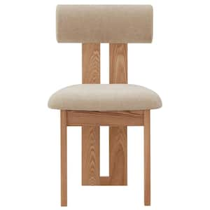 Halloway Tan/Natural 18.9 in. Wood Dining Chair