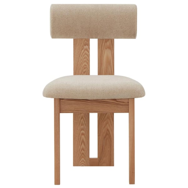 SAFAVIEH Halloway Tan/Natural 18.9 in. Wood Dining Chair