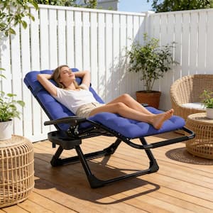 SEEUTEK 5-Position Adjustable Folding Cot Bed, Steel Outdoor