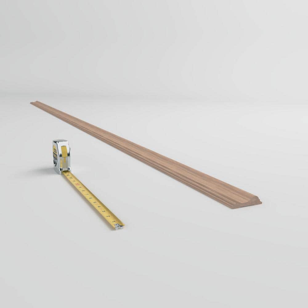 Red Oak Solid Hardwood Chair Rail Moulding, 96" Length