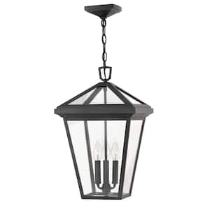 Alford Place 3-Light Museum Black LED Outdoor Pendant Light