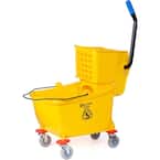 26 qt. Yellow Mop Bucket with Wringer