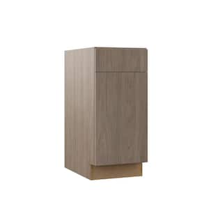 Designer Series Edgeley Assembled 15x34.5x23.75 in. Base Kitchen Cabinet in Driftwood