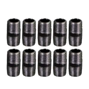 Black Steel Pipe, 1/4 in. x 1-1/2 in. Nipple Fitting (Pack of 10)