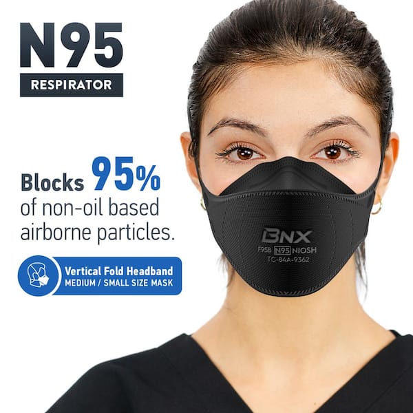 N95 Respirator Mask, Fold Style, NIOSH APPROVED, (Box of 20