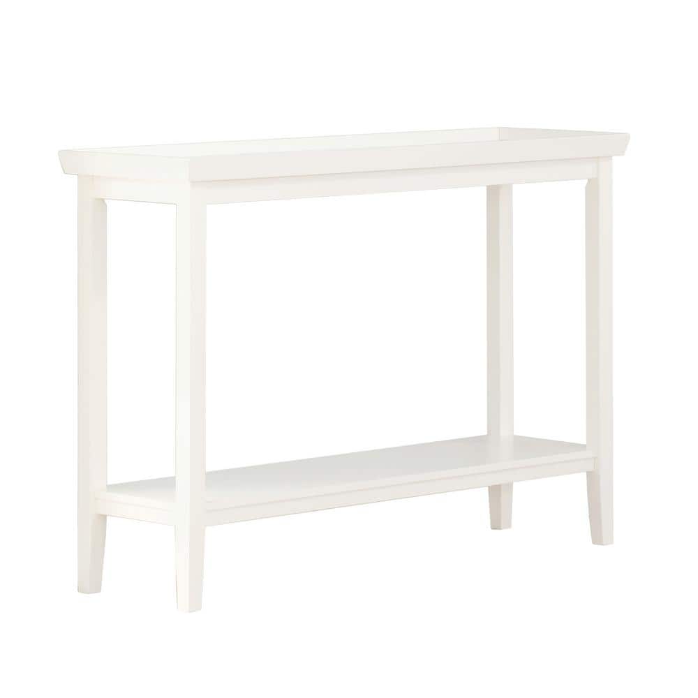Ledgewood Solid Rubberwood 48" Console Table with Storage Shelf
