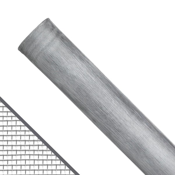 Saint-Gobain ADFORS 30 in. x 100 ft. Bright Aluminum Screen Roll for Windows and Door
