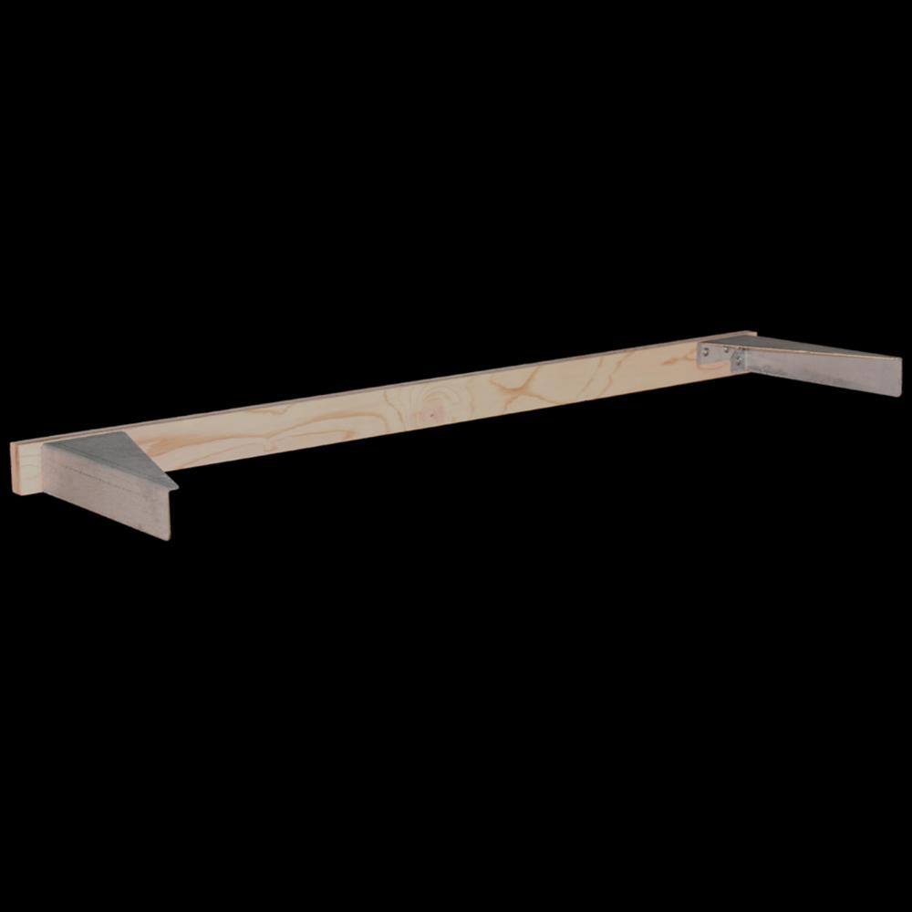 Maple Wood Cottage Charm 48" Floating Wall Shelf