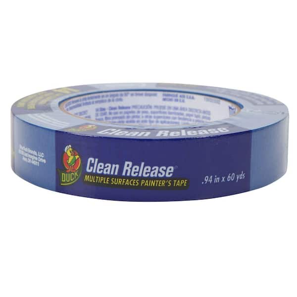 Duck 0.94 in. x 60 yds. Blue Clean Release Masking Tape, (24-Pack)