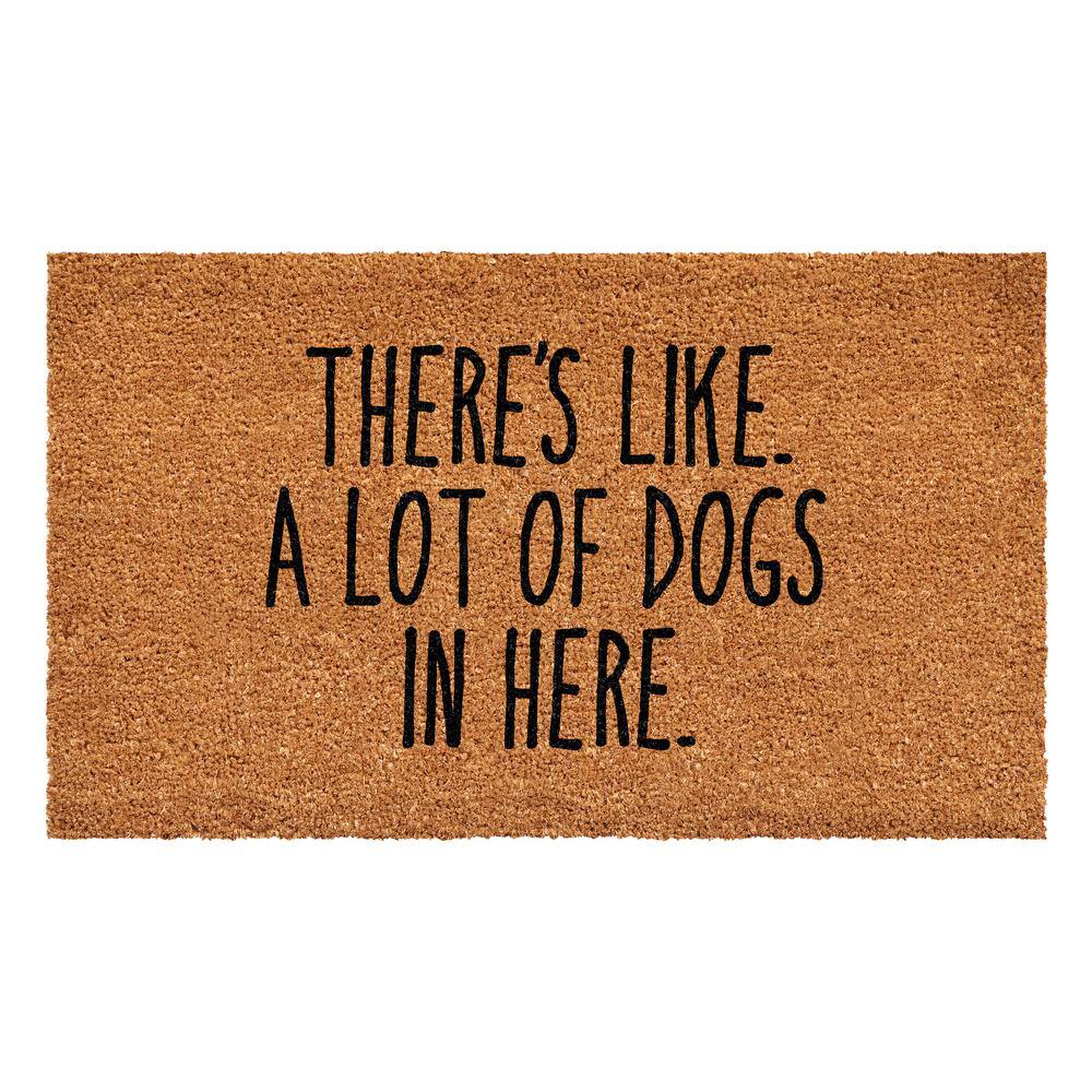 There's Like a Lot of Dogs Here 24 in. x 48 in. Door Mat price history on PriceWatchPro