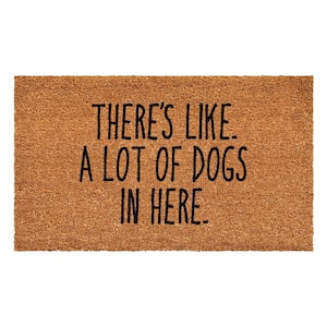 There's Like a Lot of Dogs Here 24 in. x 48 in. Door Mat