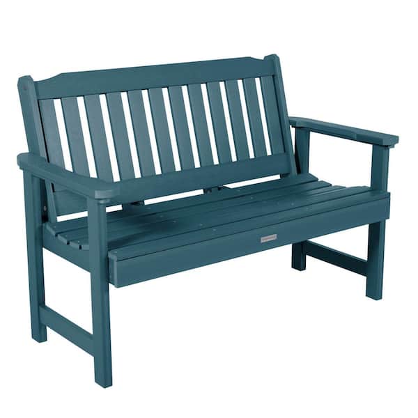 Highwood Lehigh 4 ft. 2-Person Nantucket Blue Recycled Plastic