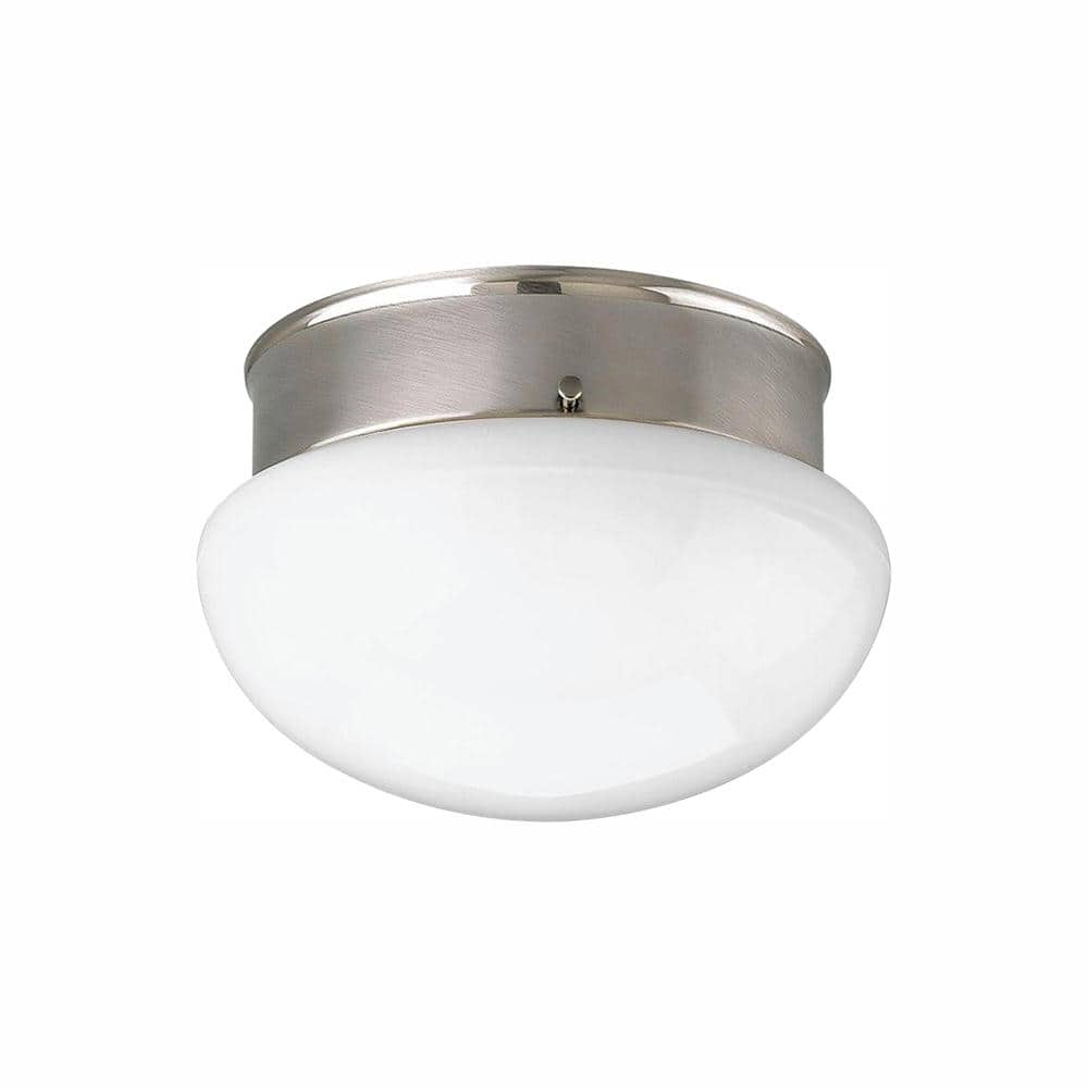 7.5 in. 1-Light Brushed Nickel LED Flush Mount price history on PriceWatchPro