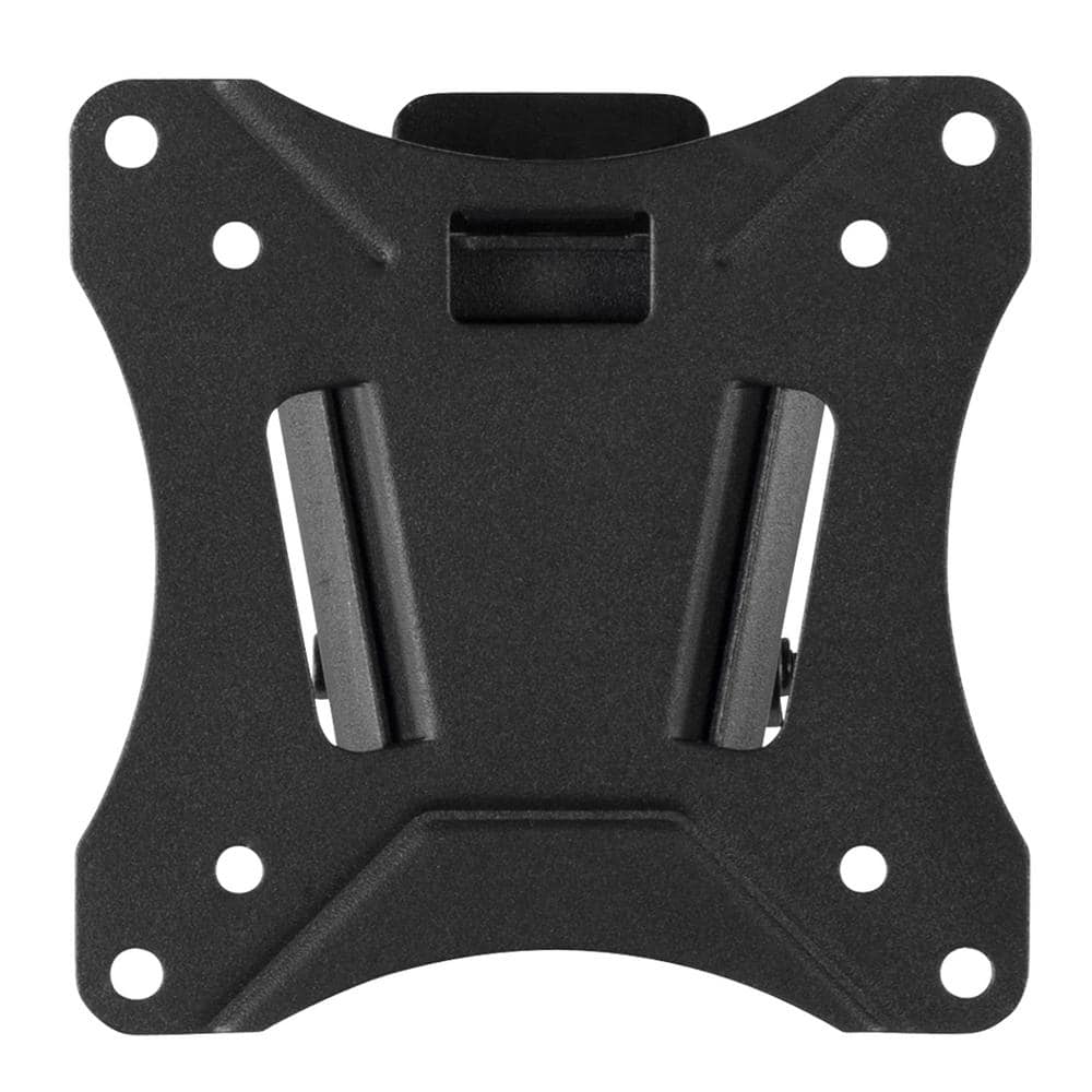 Black Adjustable Wall Mount for Monitor and Keyboard with CPU Holder
