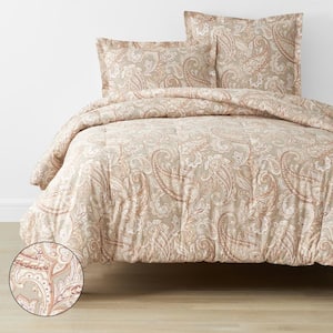 The Company Store Company Cotton Remi Ditsy Floral Rust Queen Cotton Percale  Comforter 51080E-Q-RUST - The Home Depot