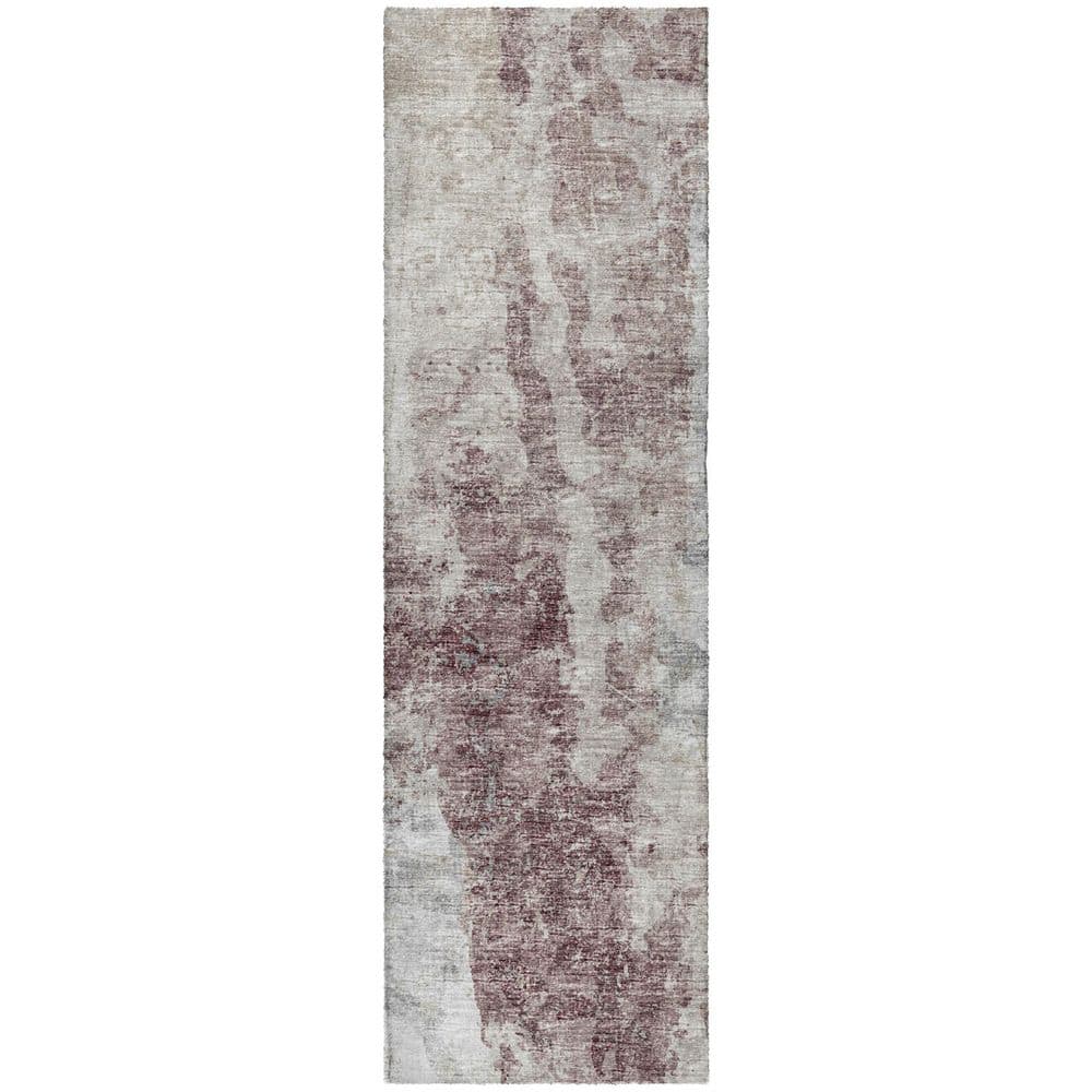 Dream Shag Premium Machine Washable Abstract ADS68 Plum 2 ft. x 7 ft. Runner Rug price history on PriceWatchPro