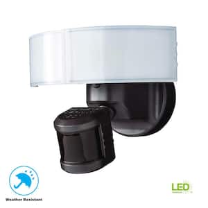 2050 Lumen 180-Degree LED Motion Activated Bronze Outdoor Security Flood Light