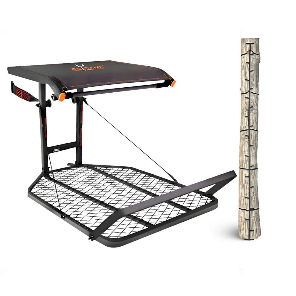 BIG GAME TREESTANDS Captain XC Steel Hang-On Treestand and Quick