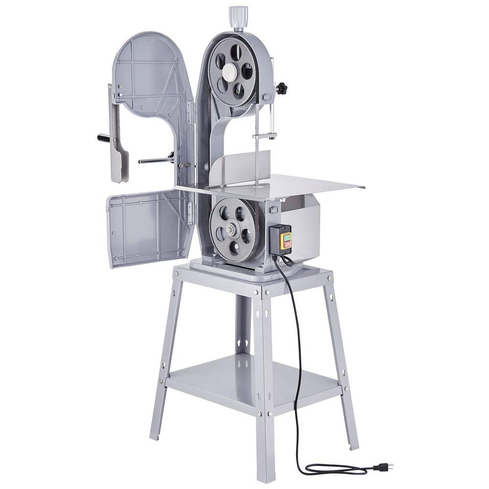 Commercial Electric Meat Bandsaw, 1500W , 6 Blades, 19.3 in. x 15 in., 0.16-7.9 in, Sliver Meat Grinders