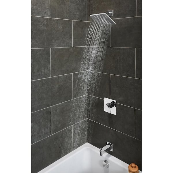 Tallinn Single-Handle 1-Spray Bathtub and Shower Faucet in StarLight Chrome (Valve Included)