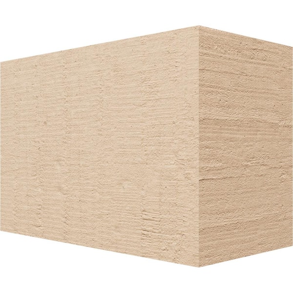 Ekena Millwork 6-in. x 8-in. x 12-in. Block Woodgrain, Primed Tan Timberthane Polyurethane Rafter Tail Brace