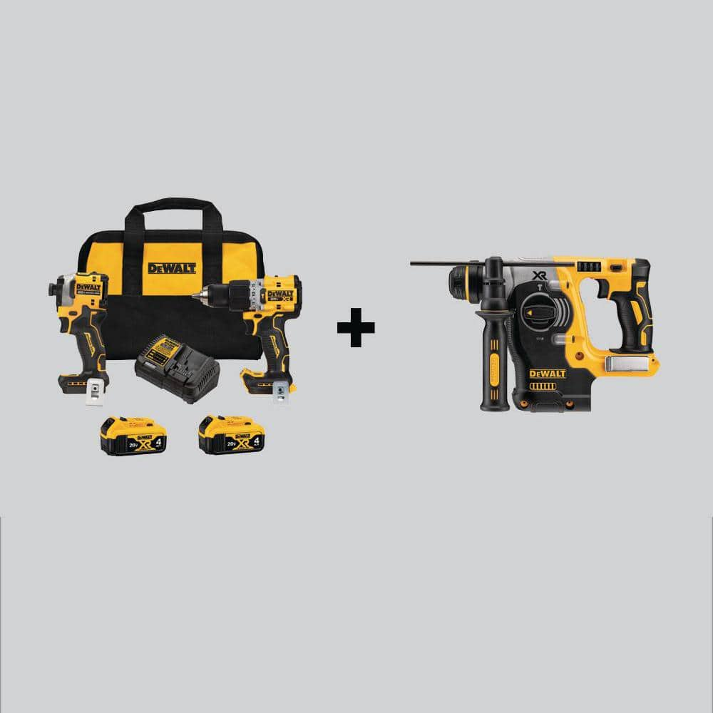 DEWALT 20V MAX XR Hammer Drill and ATOMIC Impact Driver