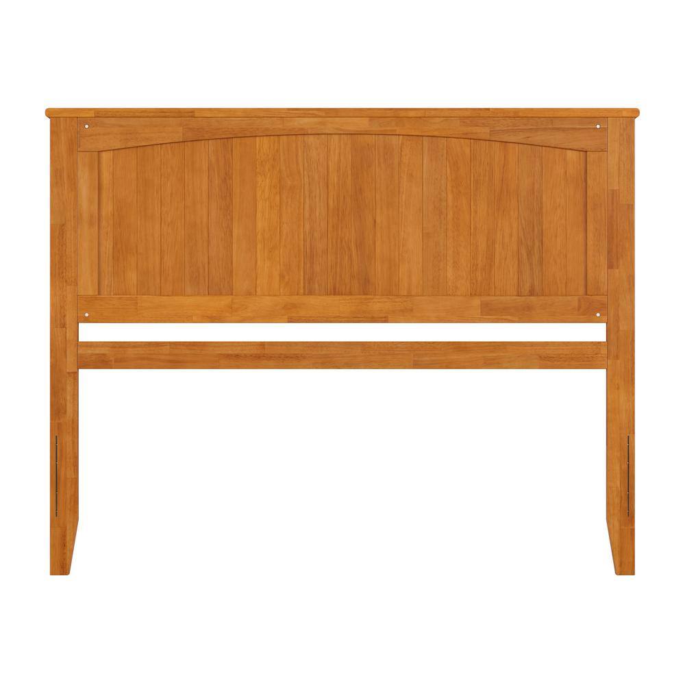 Nantucket Light Toffee Queen Wood Panel Headboard with USB Charger