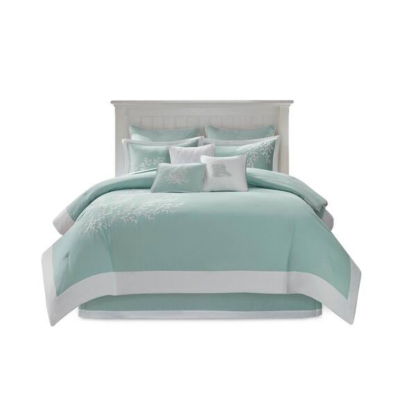 HARBOR HOUSE Coastline 3Piece Aqua Cotton Twin Oversized Jacquard