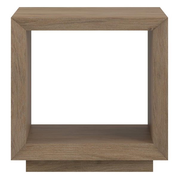 Meyer&Cross Tannen 22 in. Antiqued Gray Oak Rectangular MDF Top End ...