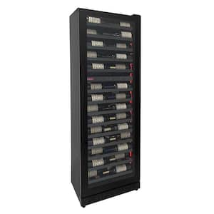 Reserva 67-Bottle 71 in. Tall Dual Zone Right Hinge Digital Wine Cellar Cooling Unit in Black Shallow Depth
