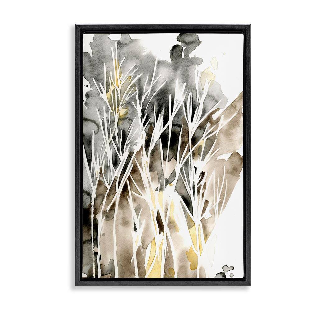 Abstract Sprigs Watercolor by Regina Moore Black Floater Frame Nature Graphic Art Print 25 in. x 17 in. price history on PriceWatchPro
