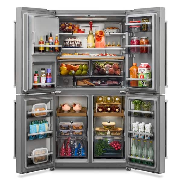KitchenAid 4 Door Fridge (KRQC736RPS) - Fingerprint Resistant Stainless Steel KitchenAid 4 Door Fridge (KRQC736RPS) - Fingerprint Resistant Stainless Steel