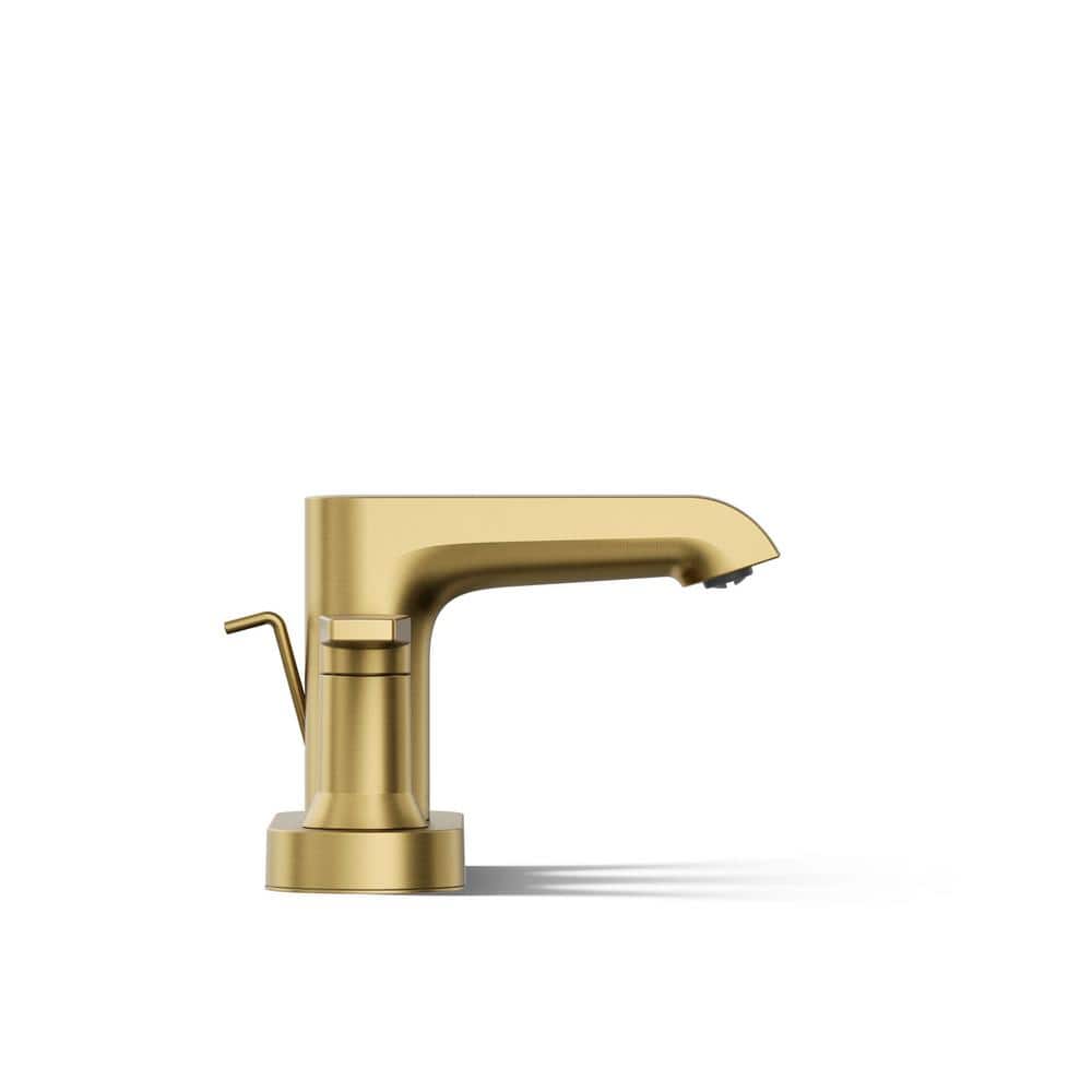 Hint Vibrant Brushed Moderne Brass Centerset Bathroom Faucet