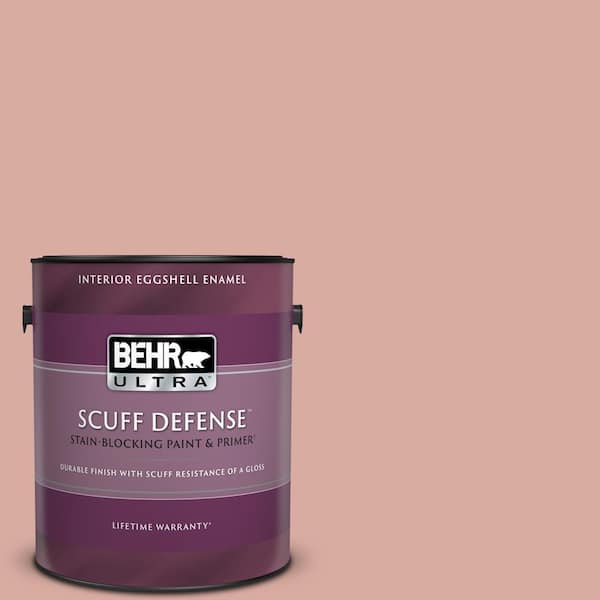 BEHR ULTRA 1 gal. #T17-06 Everythings Rosy Extra Durable Eggshell Enamel Interior Paint & Primer